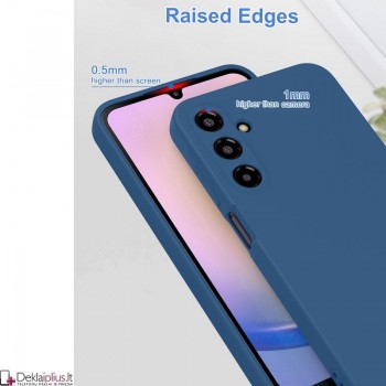 Liquid Air silikoninis dėklas su kameros apsauga - mėlynas (Samsung A25/A25 5G)